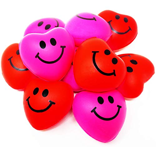 4E's Novelty Heart Stress Ball (24 Pack) Bulk - Valentines Squishies - for  Class Valentines Party Favors for Kids, Valentines Day Gifts for Kids  Classroom, Small Size 1.5